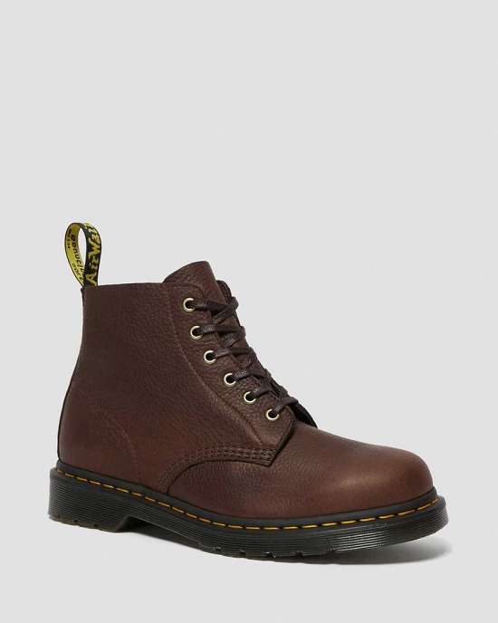 Botas Con Cordones Dr. Martens 101 Ambassador Mujer Marrom MX-81657